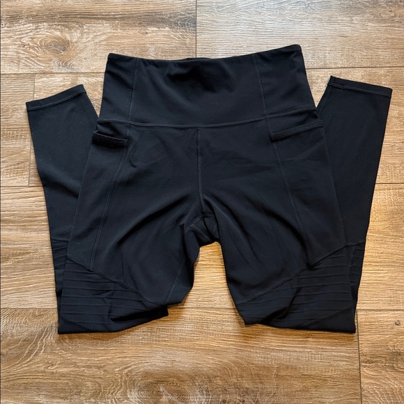 Athleta Black Inclination Moto Tights Leggings - Picture 6 of 13